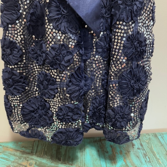 Cinderella Special Occasion Floral Rosettes Sequin Dress Size 7 - Picture 7 of 11